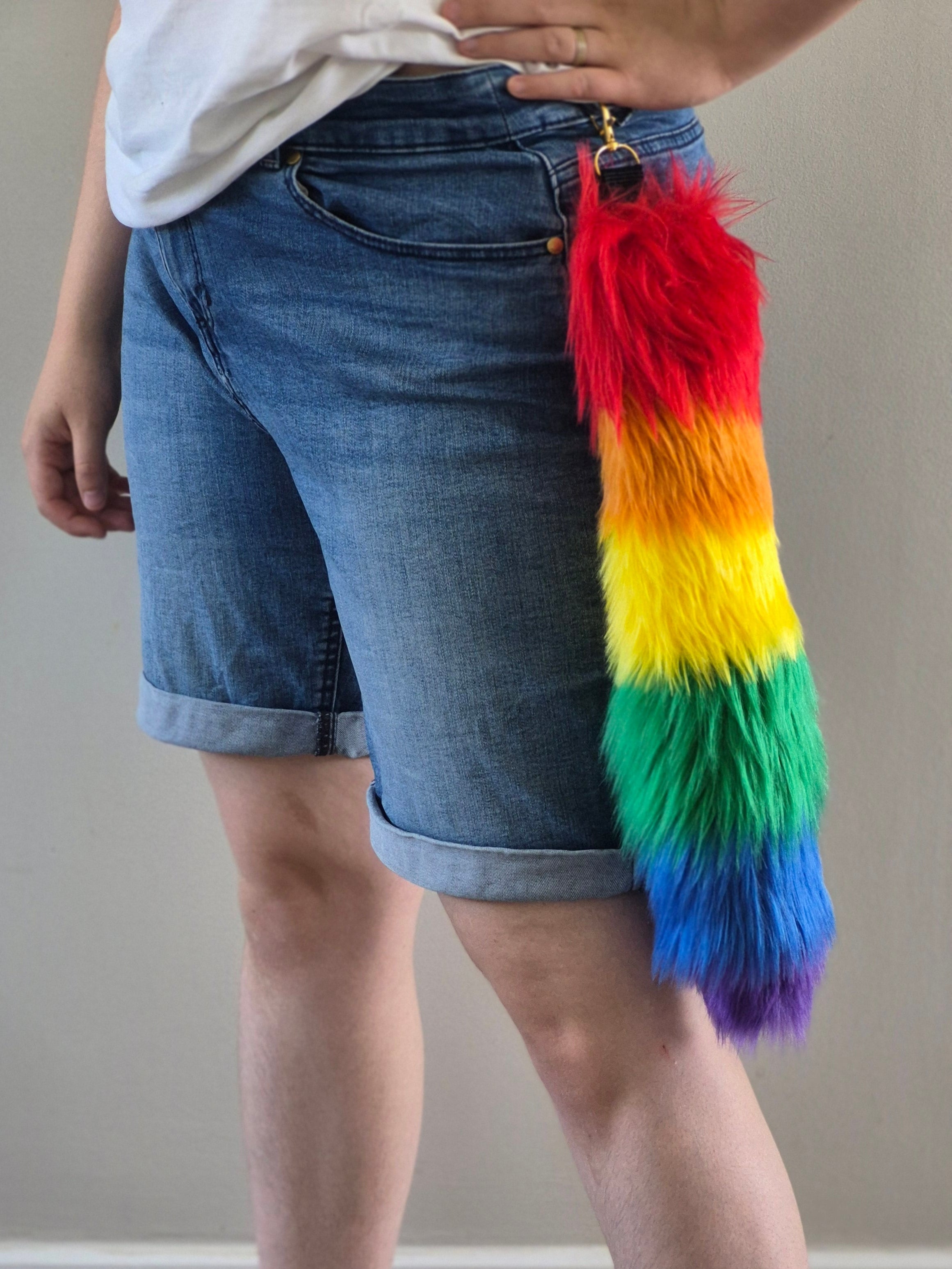 Pride clip on tail